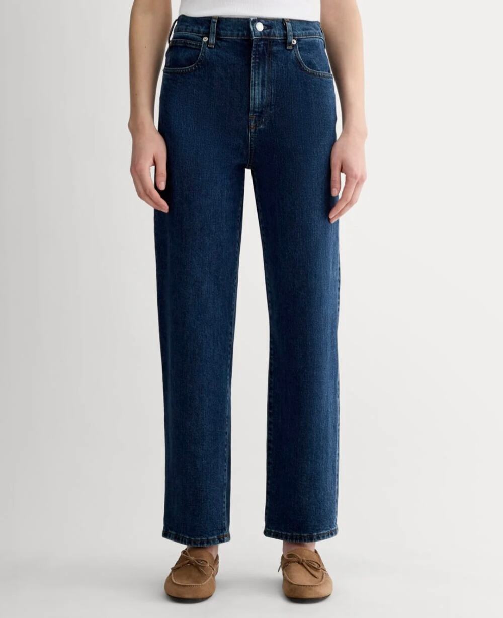 Everlane The Way High Jean Vintage Indigo Straight Blue Denim Size 29L